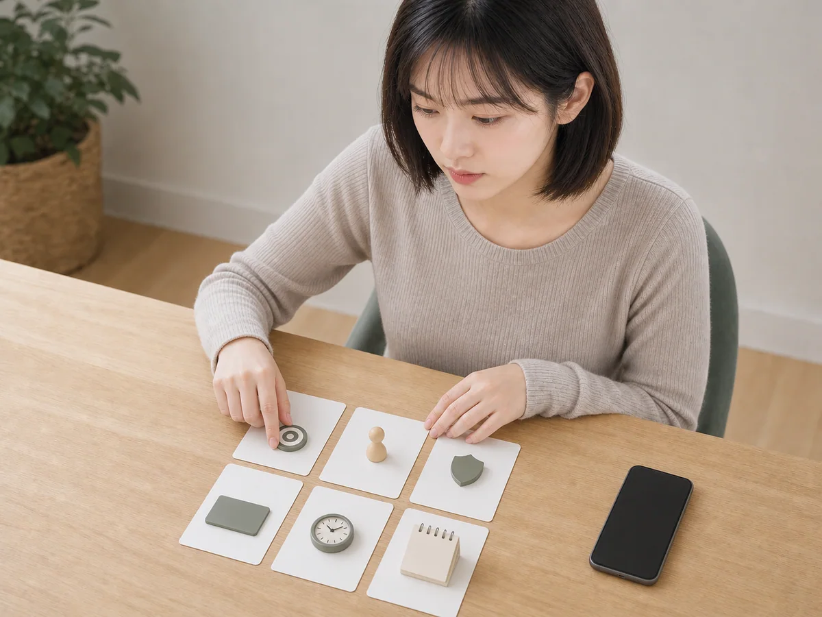 앱 설치 전 목적 계정 권한 결제 사용 시간을 점검하는 연출 이미지